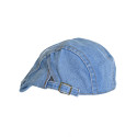 Bască bărbătească din denim bleu cu cozoroc