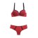 Sutien rosu cu braziliana