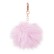 Pompon gri din piele