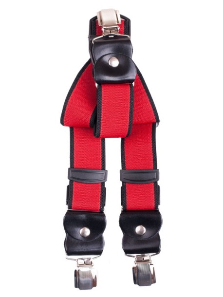 Bretele elegante de barbati - rosii