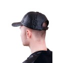 Sapca baseball din piele naturala - neagra