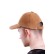 Sapca velur din piele naturala - culoare camila