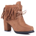 Botine de dama pe toc inalt