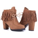 Botine de dama pe toc inalt