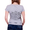 Tricou gri cu spatele spectaculos