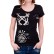 Tricou negru cu spatele spectaculos