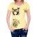 Tricou galben cu spatele spectaculos
