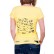 Tricou galben cu spatele spectaculos