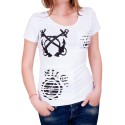 Tricou alb cu spatele spectaculos