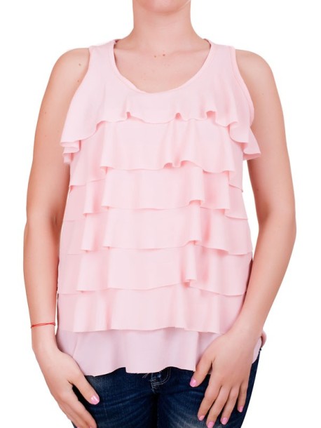 Top de dama pe culoare pudra