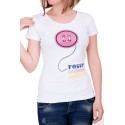 Tricou alb de dama Foggy