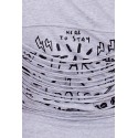 Tricou gri cu spatele spectaculos