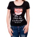 Tricou negru de dama cu decupat la spate