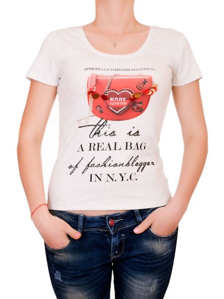 Tricou bej cu decupat la spate