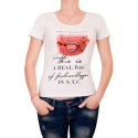 Tricou bej cu decupat la spate
