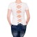 Tricou bej cu decupat la spate