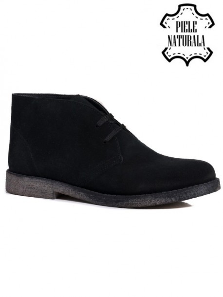 Botine de dama - piele naturala - negru