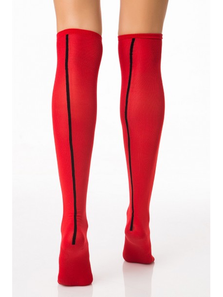 Șosete de dama Hot line red