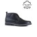 Botine negre barbatesti din piele naturala
