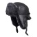 Căciulă ushanka din piele naturală - gri