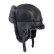 Căciulă ushanka din piele naturală - gri