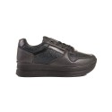 Pantofi sport de dama cu platforma - negri