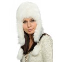 Caciula din blana Unisex White