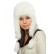 Caciula din blana Unisex White