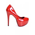 Pantofi cu toc Silvia rosii