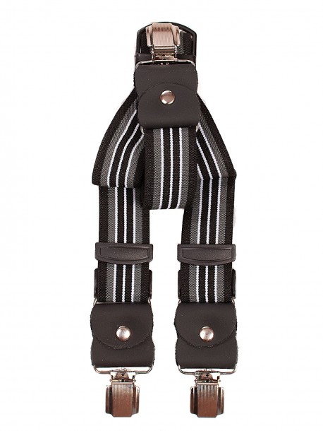 Bretele largi - negre și gri BG4670