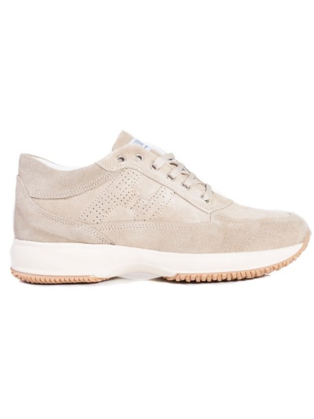 Adidași bărbătești din velur natural, culoare bej