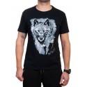 Tricou bărbătesc negru cu lup
