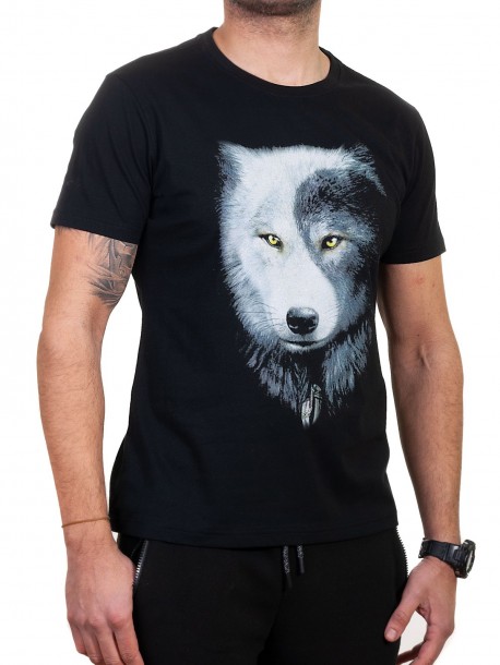 Tricou bărbătesc cu lup