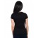 Tricou de dama negru cu mâneci scurte 1