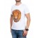 Tricou bărbătesc alb cu un leu 1
