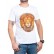 Tricou bărbătesc alb cu un leu 2