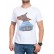 Tricou bărbătesc alb cu câine 1