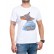 Tricou bărbătesc alb cu câine 2