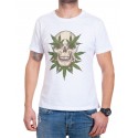 Tricou bărbătesc alb cu marijuana