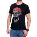 Tricou bărbătesc din bumbac cu craniu