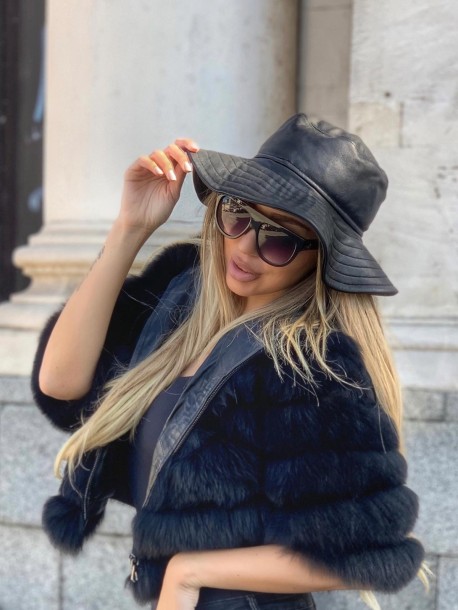 Palarie de dama din piele naturala