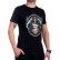 Tricou bărbătesc negru cu pește 1