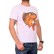 Tricou bărbătesc alb cu crap 1