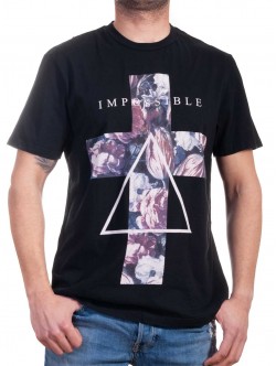 Tricou bărbătesc negru cu imprimeu