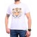 Tricou bărbătesc alb cu tigru 1