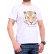 Tricou bărbătesc alb cu tigru 2