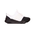 Pantofi sport barbati fara sireturi - alb-negru