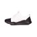 Pantofi sport barbati fara sireturi - alb-negru
