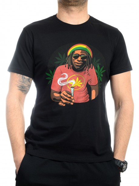 Tricou negru Bob Marley