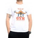 Tricou pentru fitness alb